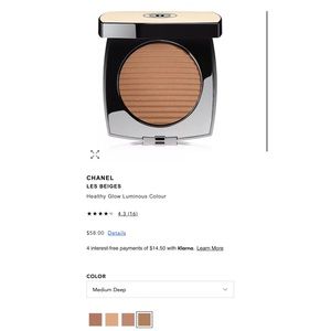 {chanel} les beiges healthy glow luminous colour bronzer - medium deep